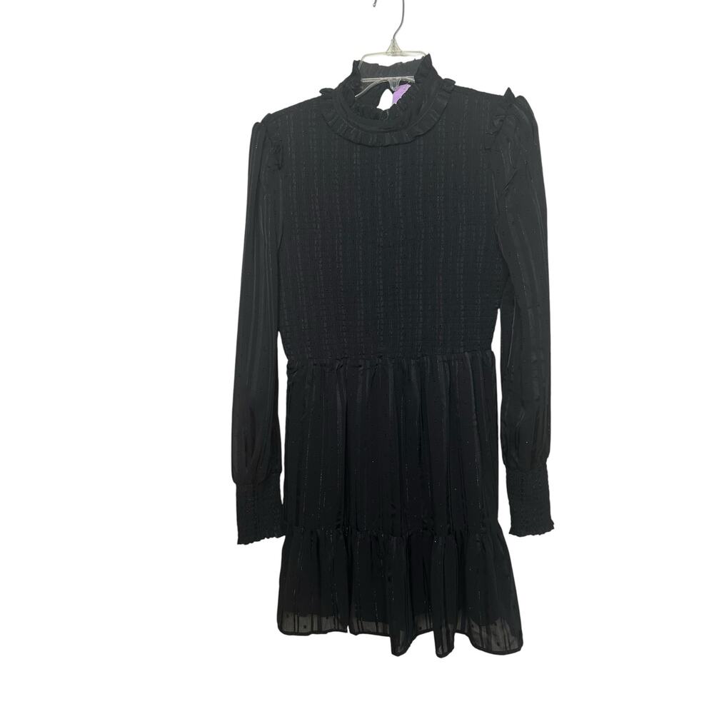 Lulus Heartful Romance Black Striped Smocked Long Sleeve Mini Dress - Picture 7 of 11